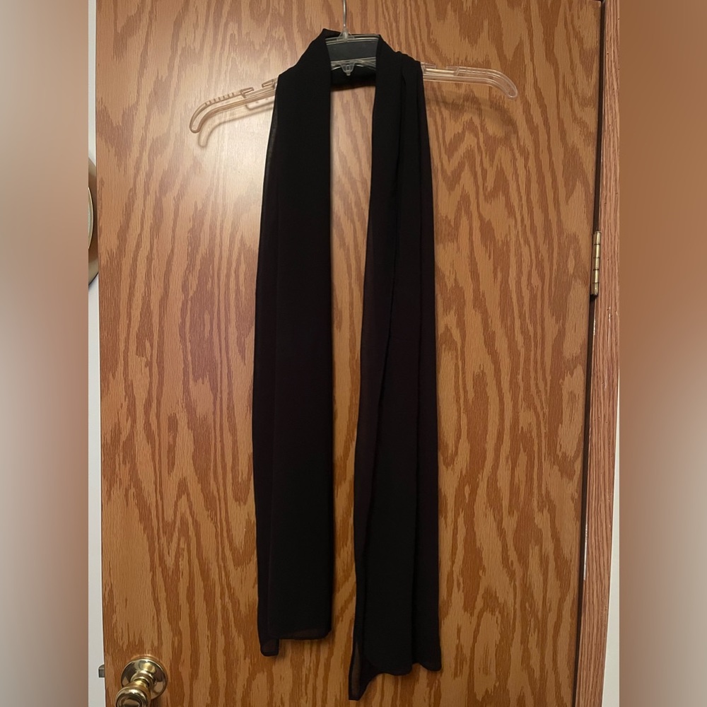 Voile Black Scarf